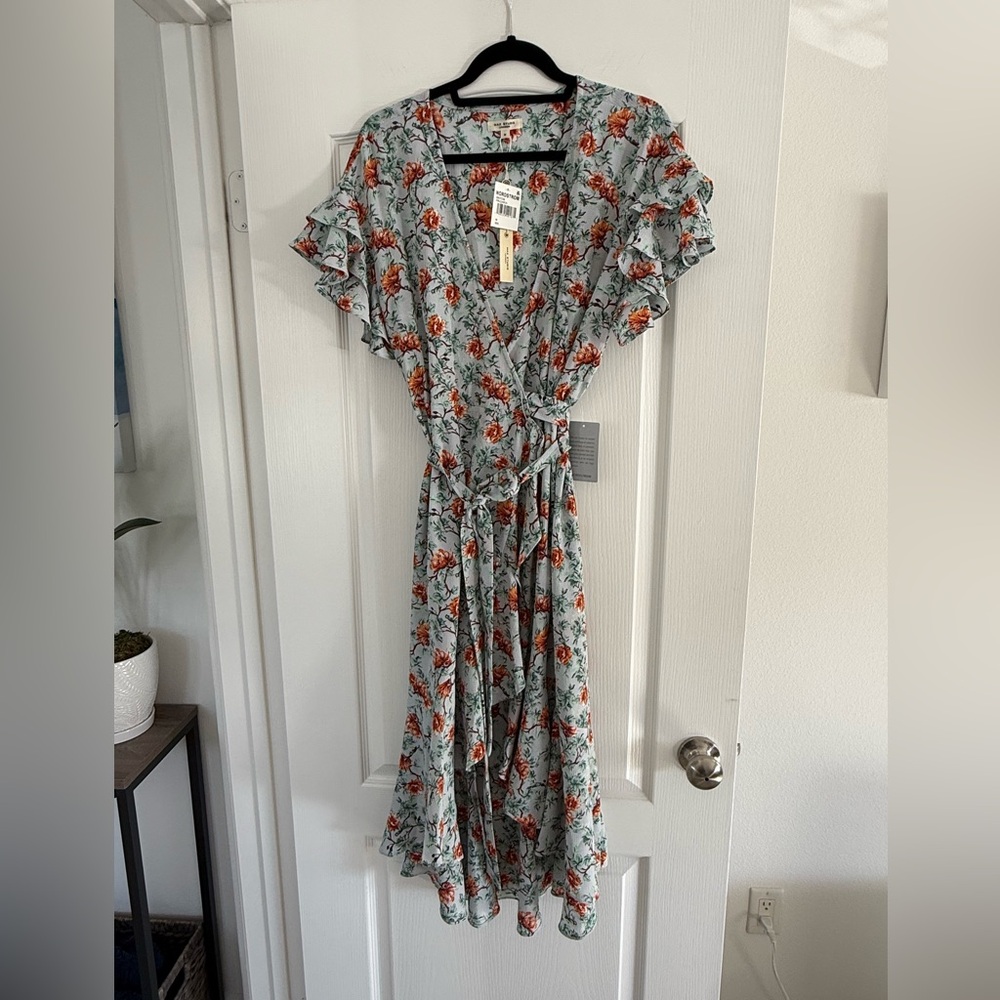 Max Studio London Floral Wrap Dress NWT Sz M